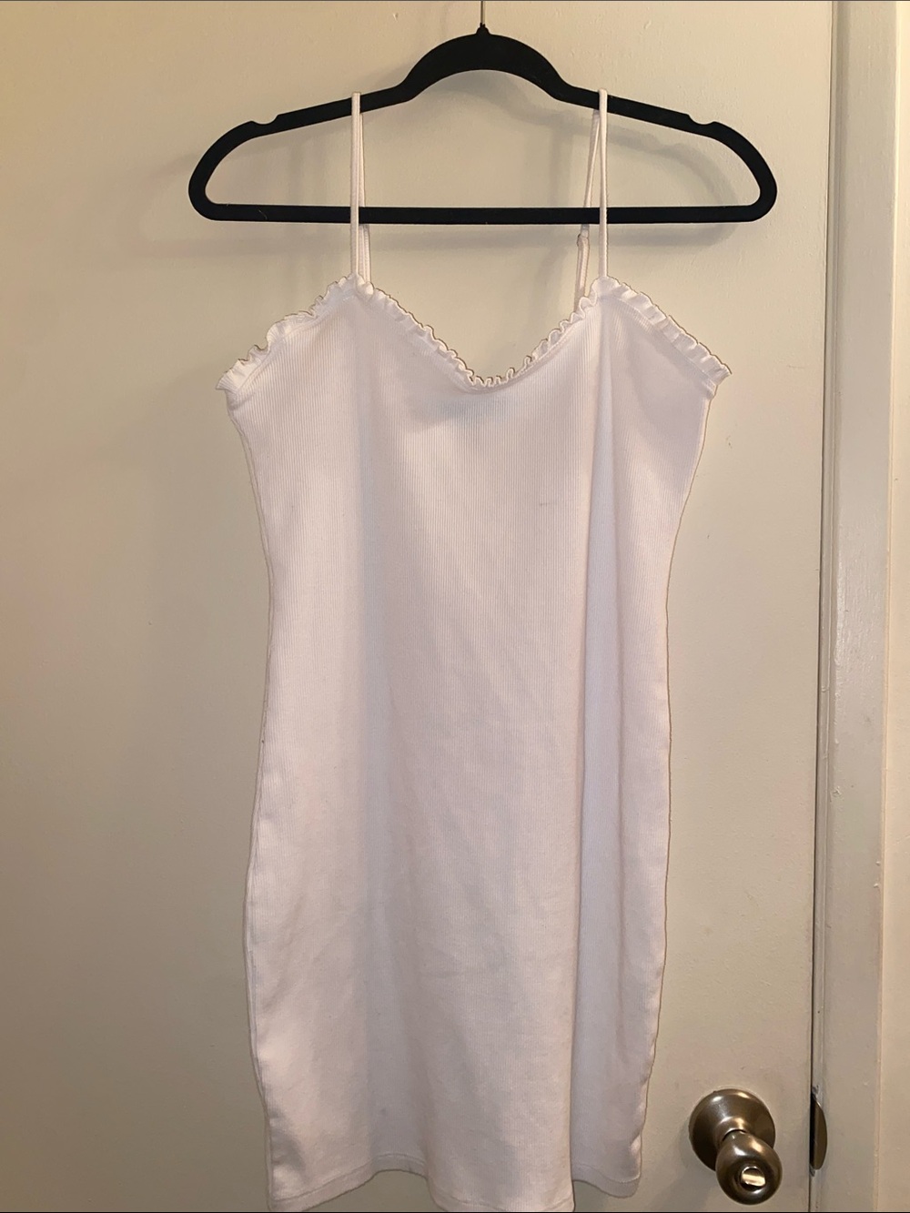 Forever 21 White Lace-Trim Slip Dress Size XL